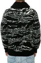 Thumbnail for your product : Reason The Jungle Camo Shawl Sweater