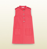 Thumbnail for your product : Gucci Kid's Cotton Dress With Anchor Buttons