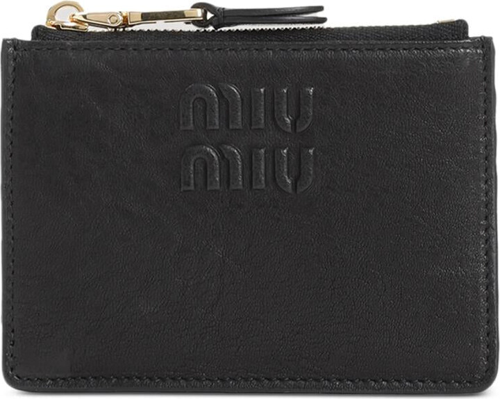 Miu Miu Embossed-Logo Card Holder