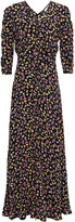 Thumbnail for your product : By Ti Mo Ruched Floral-print Crepe De Chine Maxi Dress