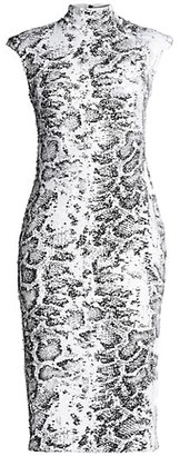 Black Halo Zabi Leopard Print Dress
