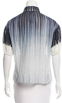 Thumbnail for your product : Akris Punto Printed Short Sleeve Top