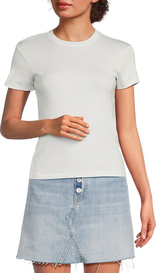 7 For All Mankind Baby Solid Cotton T-Shirt