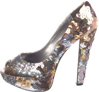 Miu Miu Sequins Patterned Pumps