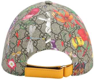 Gucci Floral Gg Supreme Baseball Hat