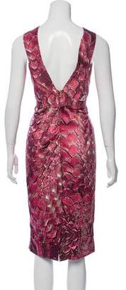 Just Cavalli Printed Midi Dress