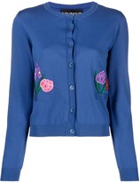 Thumbnail for your product : Boutique Moschino Floral Embroidered Cotton Cardigan