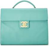 Thumbnail for your product : Chanel Seafoam Caviar Leather Briefcase