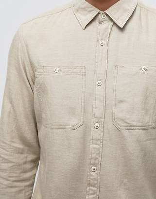 Jack and Jones Vintage Shirt In Slim Fit With Military Pockets