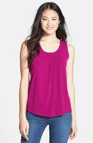 Thumbnail for your product : Anne Klein Pleat Neck Sleeveless Top (Regular & Petite)