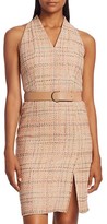 Thumbnail for your product : Akris Punto Summer Sleeveless Belted Tweed Dress