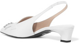 Thumbnail for your product : Michael Kors Collection Lucie Fringed Patent-Leather Pumps