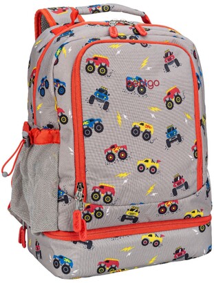 Bentgo Kids' Prints Double Insulated Lunch Bag, Durable, Water-Resistant  Fabric, Bottle Holder - Rocket