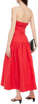 Thumbnail for your product : Mara Hoffman Augustina Strapless Belted Tencel And Linen-blend Midi Dress