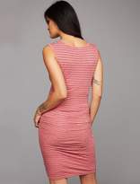 Thumbnail for your product : Velvet Ruched Maternity Dress