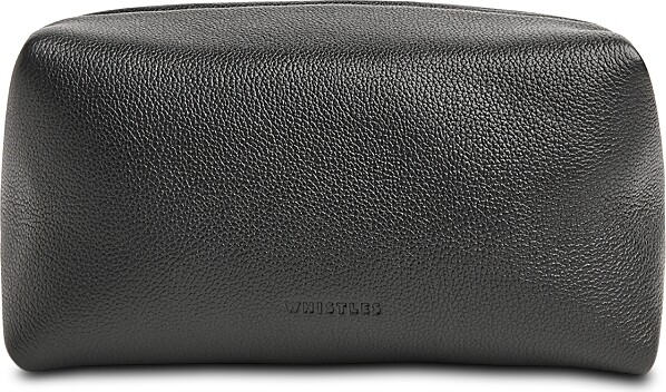 Whistles Ria Leather Zip Pouch