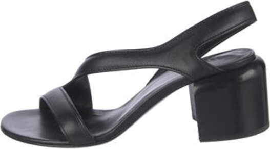 Officine Creative Leather Slingback Sandals Black Elasticized Straps & Buckle Closure at Ankles Unfortunately, due to restrictions, this item may not be eligible for shipping in all areas.