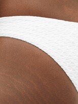 Thumbnail for your product : Melissa Odabash Montreal High-rise Textured-jersey Bikini Briefs - White