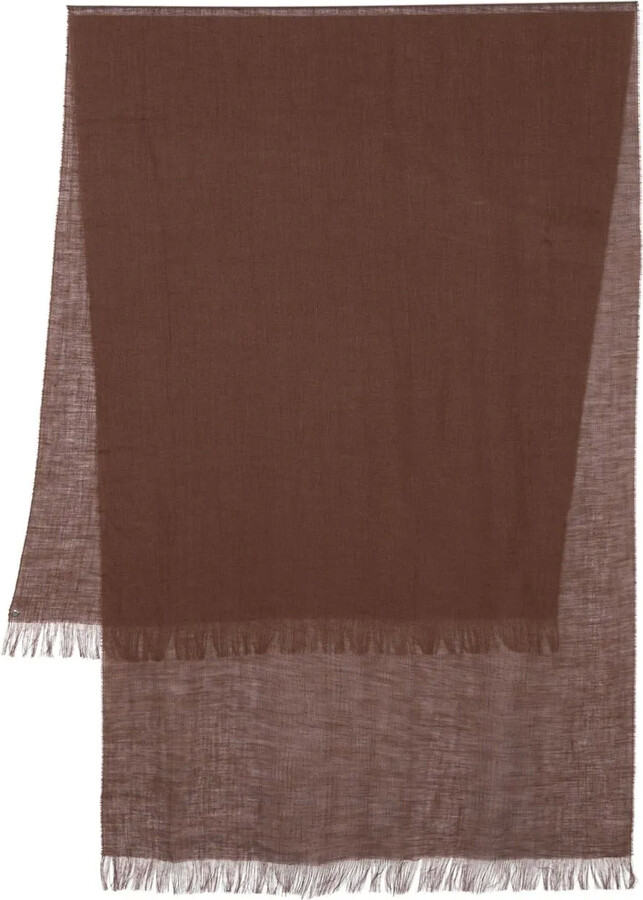Fabiana Filippi Frayed-Edge Detail Scarf