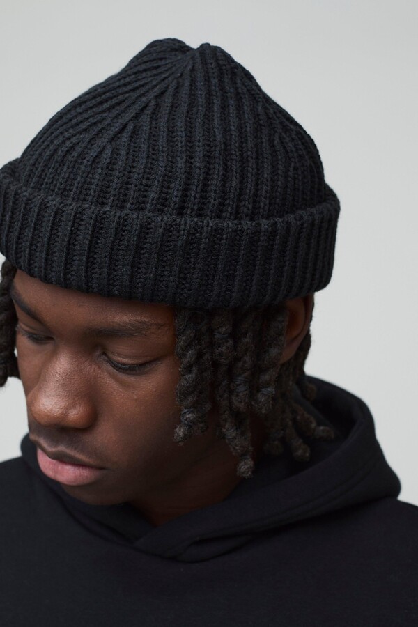 Mens Beanie Rib Micro Beanie Boohoo Mens Black Ribbed Micro