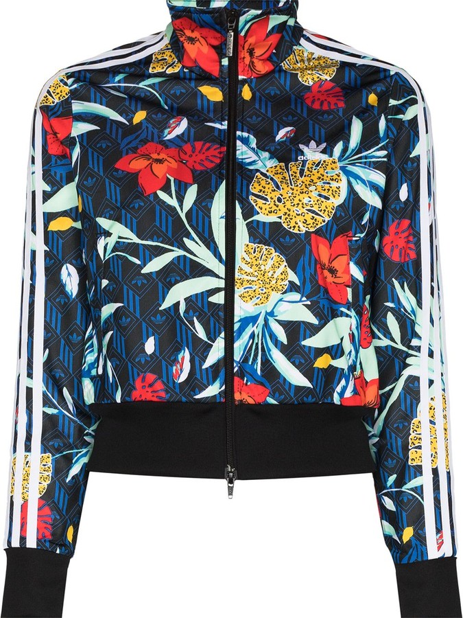 adidas x HER Studio floral-print track jacket - ShopStyle