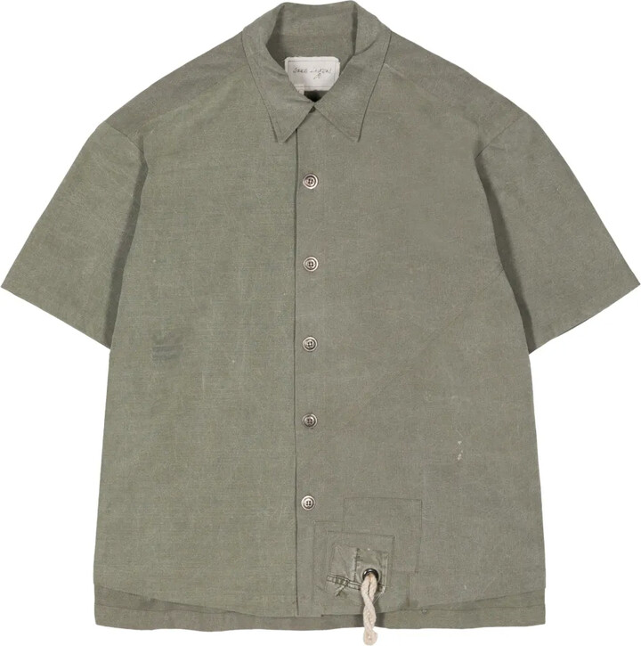 Greg Lauren Army Tent cotton shirt