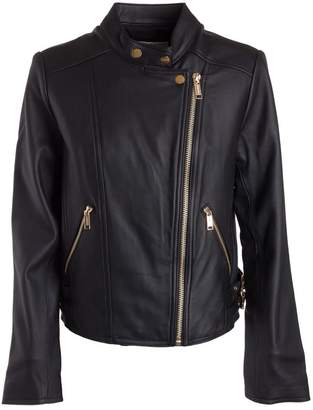 Michael Kors Zip Leather Jacket
