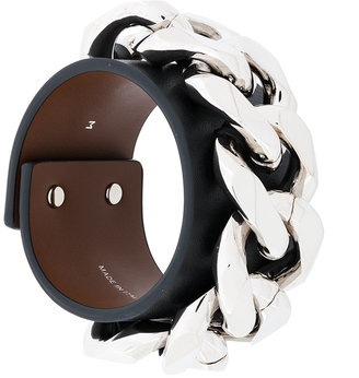 Givenchy Infinity Leather Bracelet With Chain
