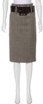 Thumbnail for your product : Robert Rodriguez Knee-Length Wool Skirt