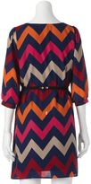 Thumbnail for your product : Almost famous chevron shift dress - juniors