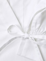 Thumbnail for your product : Rebecca Taylor Three-Quarter Silk-Twill Blouse