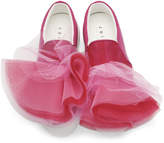 Thumbnail for your product : Joshua Sanders Pink Tulle Slip-On Sneakers