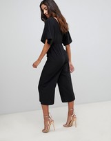 Thumbnail for your product : ASOS DESIGN Tea Jumpsuit With Kimono Sleeve And Button Detail