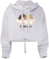 Thumbnail for your product : Fiorucci Vintage Angels cropped hoodie