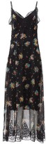 Thumbnail for your product : Paco Rabanne Lace-trim Floral-print Chiffon Dress - Black Print