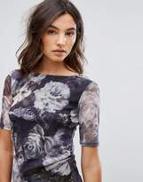 Thumbnail for your product : B.young Mesh Floral Top