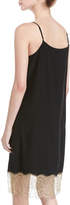 Thumbnail for your product : Robert Rodriguez Slip Camisole Dress W/ Lace Detail, Black