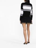 Thumbnail for your product : RED Valentino Striped Knitted Jumper