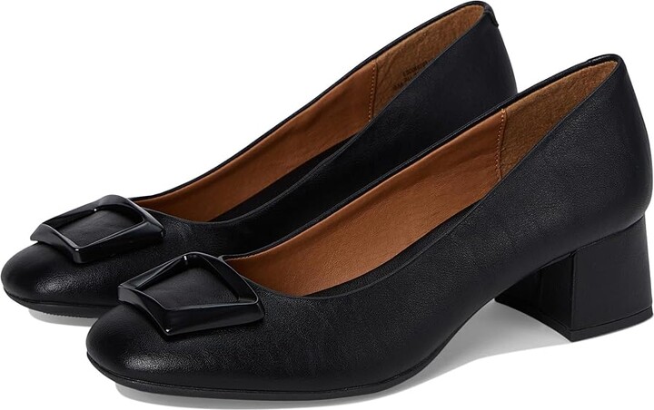 EuroSoft Payge High Women's Heels Black : 6 M, Leather/Rubber/Suede