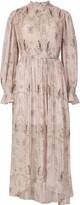 Thumbnail for your product : AllSaints Whisper Pleated Long Sleeve Midi Dress