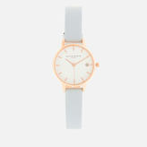 Thumbnail for your product : Olivia Burton Women's The Dandy Round Dial Watch - Chalk Blue/Rose Gold