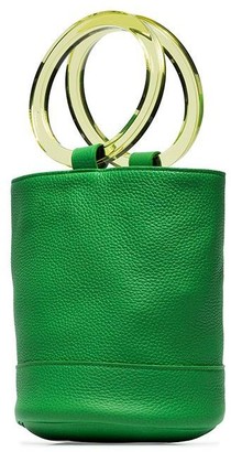 Simon Miller lime green Bonsai 20 bracelet handle leather bucket bag