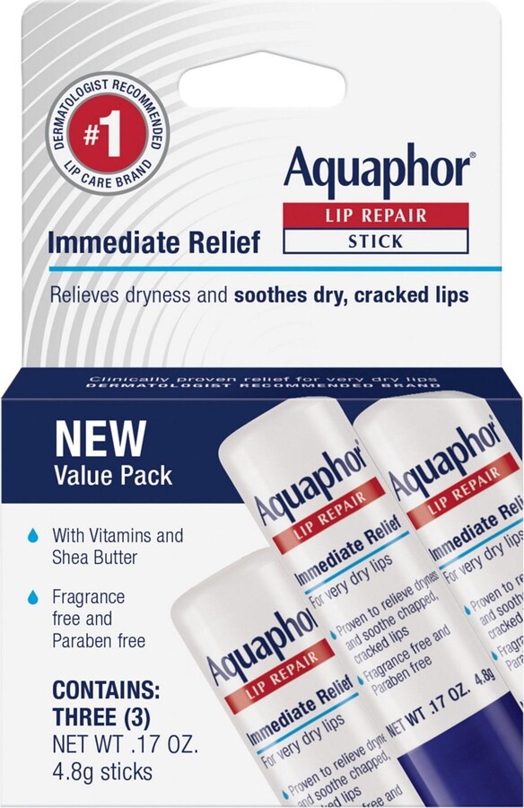 Aquaphor Lip Repair Stick, 3 CT
