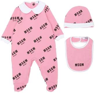 MSGM Kids monogram print pyjamas