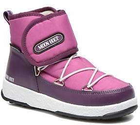 Moon Boot Kids's  WE Jr Strap Ankle Boots in Purple