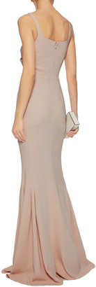 Stella McCartney Fluted Wrap-effect Crepe Gown