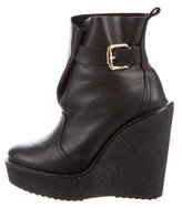 Thumbnail for your product : Pierre Hardy Leather Wedge Ankle Boots