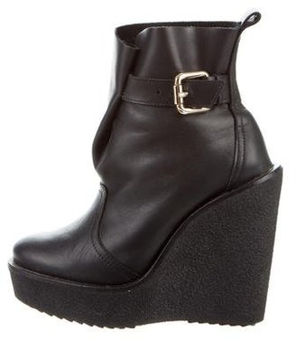 Pierre Hardy Leather Wedge Ankle Boots