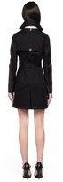 Thumbnail for your product : Mackage Inessa Black Trench Coat With Leather Sleeves
