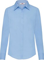 Thumbnail for your product : Fruit of the Loom Women's Poplin Long Sleeve Shirt